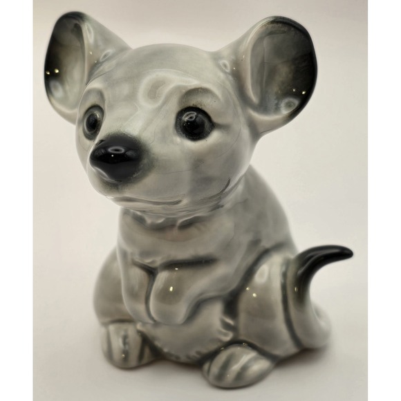 Vintage Goebel Porcelain Mouse Figurine Gray Animal Collectible 35795 W Germany - Picture 1 of 10